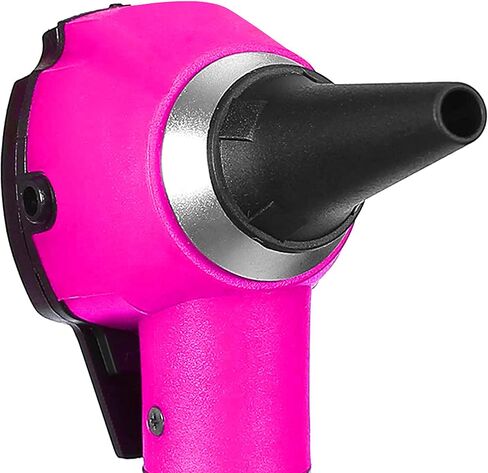 SURGICAL ONLINE Fiber Optic Mini Otoscope Rainbow Many Colors - Pocket Otoscope with Case ENT Diagnostic Set w/Extra Bulb Included (Magenta) in Saudi Arabia