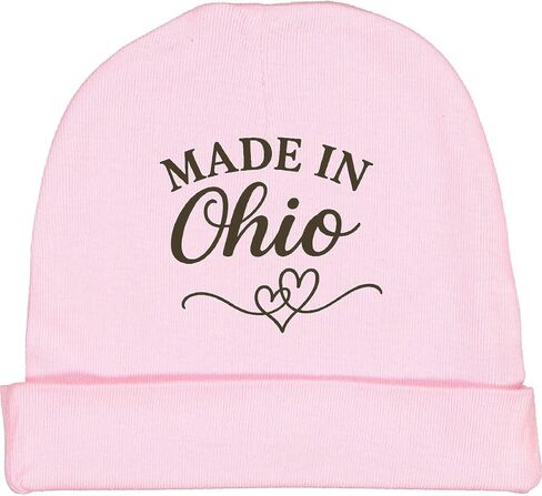 inktastic Made in Ohio Heart Design Baby Beanie Hat in Saudi Arabia
