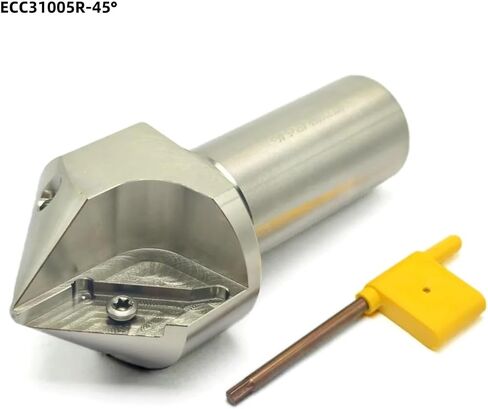 ECC31005R 30 45 60 درجة CNC TOLL Long Edge Charfering Tool Arbor Tools ECC Milling Cutter حامل لـ XCET310404 إدراج LD910 LD915 (ECC31005R-45) in Kuwait