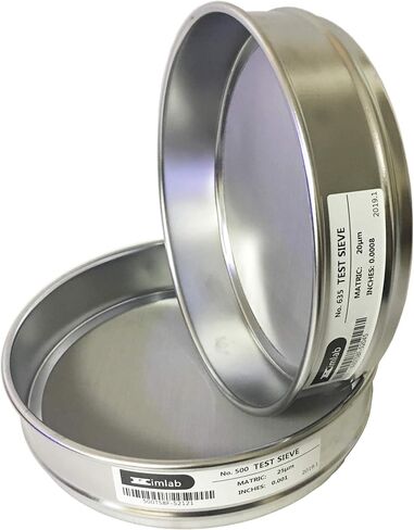 Economy Test Sieve #325 / 45μm Mesh Size,304 Stainless Steel Wire Cloth, 8" Diameter in Saudi Arabia
