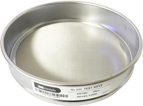 Economy Test Sieve #325 / 45μm Mesh Size,304 Stainless Steel Wire Cloth, 8" Diameter in Saudi Arabia