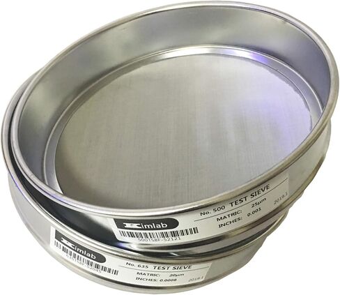 Economy Test Sieve #325 / 45μm Mesh Size,304 Stainless Steel Wire Cloth, 8" Diameter in Saudi Arabia