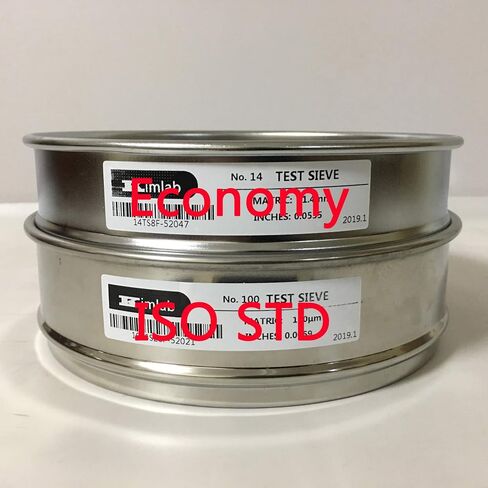 Economy Test Sieve #325 / 45μm Mesh Size,304 Stainless Steel Wire Cloth, 8" Diameter in Saudi Arabia