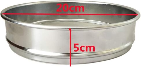 Economy Test Sieve #325 / 45μm Mesh Size,304 Stainless Steel Wire Cloth, 8" Diameter in Saudi Arabia
