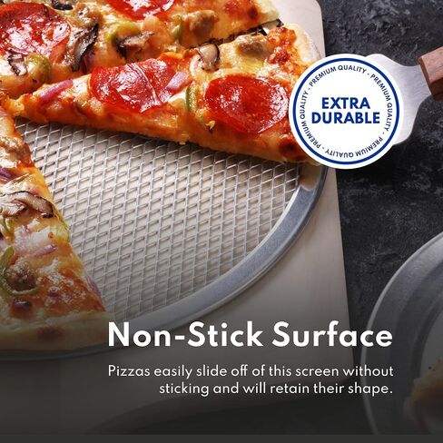New Star Foodservice Restaurant-Grade Aluminum Pizza Baking Screen, Seamless (14-Inch (Pack of 6)) in Saudi Arabia