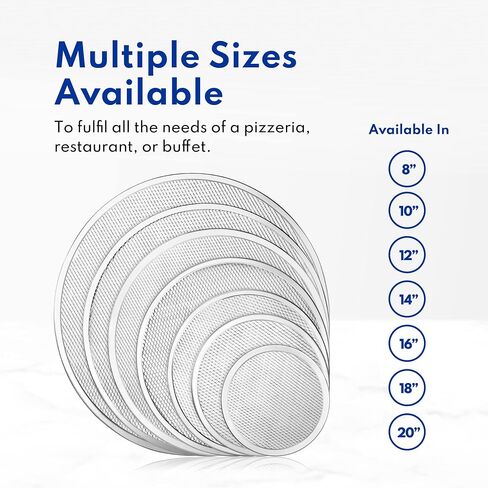 New Star Foodservice Restaurant-Grade Aluminum Pizza Baking Screen, Seamless (14-Inch (Pack of 6)) in Saudi Arabia