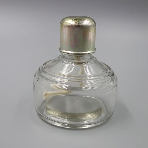 GSHLLO 150ml Glass Burner Lamp Lab Bunsen Burner Chemistry Alcohol Lamp Dental Heating Equipment with Wick and Metal Cap for Household Camping in Saudi Arabia