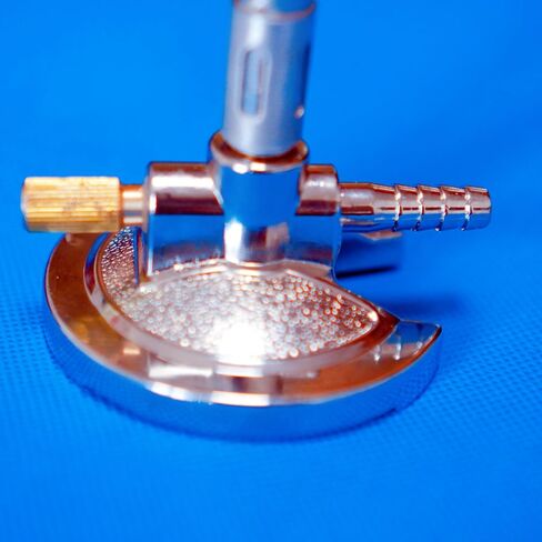Lab Bunsen Burner, Air & Gas Adjustment with Flame Stabilizer for Natural Gas & Propane & Lab Heating in Kuwait