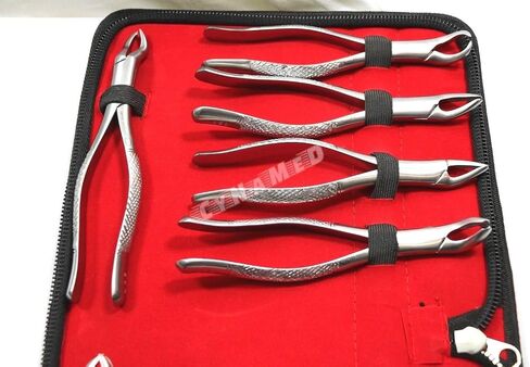 New German German المقاوم للصدأ 10 PCS استخراج الأسنان ملقط استخراج الأسنان تشمل NO150 151 23 217 MD1 MD MD3 MD4 88L 88R مع حقيبة سحاب in Saudi Arabia