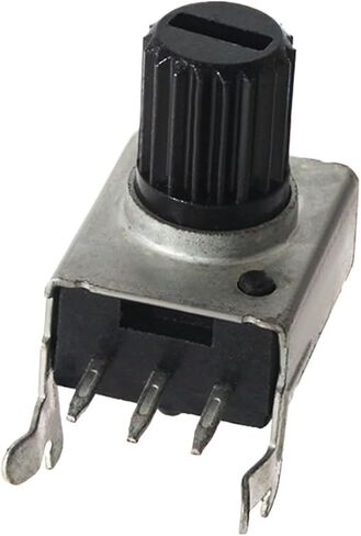 20pcs RV09 Potentiometer الأفقي 7.5mm 0932 مقاوم قابل للتعديل 100 كيلو كات 1K 20K 2K 500K 50K 5K 3PIN POTENTIOMETERS KIT (500K OHM) in Saudi Arabia