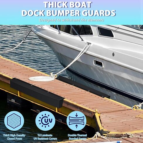 Boat Dock Bumpers, 17"/36"/48"/58"/72" Dock Fenders Bumpers, Dock Pole Bumpers, Piling Bumpers Marine for Dock Edging, Piling, Horizontal Deck, Vertical Poles, or Pier Fenders in Kuwait