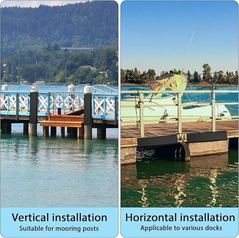 Boat Dock Bumpers, 17"/36"/48"/58"/72" Dock Fenders Bumpers, Dock Pole Bumpers, Piling Bumpers Marine for Dock Edging, Piling, Horizontal Deck, Vertical Poles, or Pier Fenders in Kuwait