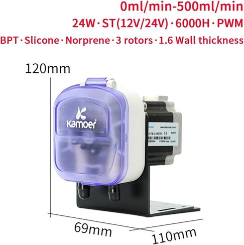 KDS Peristaltic Pump 24V Tube 3.2 * 6.4mm with Stepper Motor and 220V Syncrocoush Motor Dosing Pump for Lab KDS-FB(Kds-fb-3n16b) in Kuwait