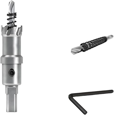 3/4" (19mm) TCT Hole Saw Kit for Hard Metal Tungsten Carbide Tipped Hole Saw Drill Bit with Titanium-Plated Pilot Drill Bit for Metal, Stainless Steel, Iron, Plastic in Saudi Arabia