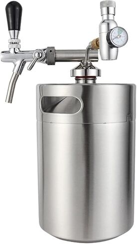 Home Brewing Mini Keg Spear Beer Growler Tap Dispenser,Craft Beer Keg Quick Fitting Connector Perfect for Party Picnic Gathering Brewing Accessories in Saudi Arabia