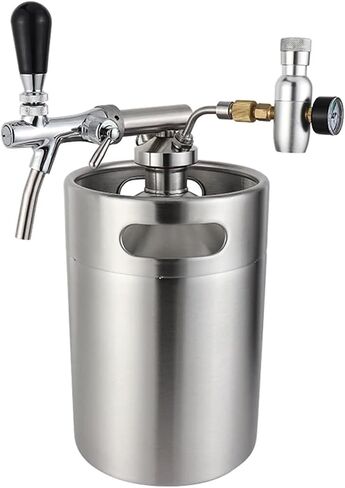 Home Brewing Mini Keg Spear Beer Growler Tap Dispenser,Craft Beer Keg Quick Fitting Connector Perfect for Party Picnic Gathering Brewing Accessories in Saudi Arabia