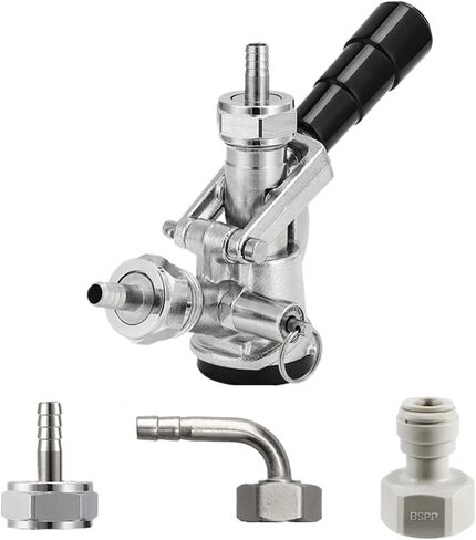 منزل تخمير المنزل المحترف Sankey Ceg Acplers ، D System/S System Brewing Keg Tap Coupler Beer Potenser Potterling Brewing Accessories (D Type Elbow) in Saudi Arabia