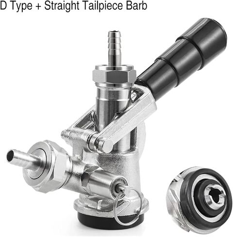 منزل تخمير المنزل المحترف Sankey Ceg Acplers ، D System/S System Brewing Keg Tap Coupler Beer Potenser Potterling Brewing Accessories (D Type Elbow) in Saudi Arabia