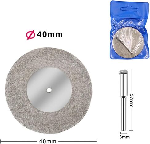 Grinding Wheel Angle Grinder Polishing 1pc 40/50/60mm Grinding Wheel Metal Cutting Disc Cut Off Mi ni Sawes Bladeing with Mandrel for Wood Stone Plastic Cutting Tools(40mm) in Saudi Arabia