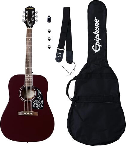 Epiphone Starling Acoustic Player Pack ، Wine Red with Gig Bag in Saudi Arabia