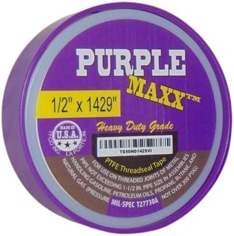 TS50HD1429VI Purple Maxx 1/2 "x 1429" شريط مانع تسرب الخيط الثقيل-شريط Tefle Teflon من الدرجة المهنية للسباكة والاستخدام الصناعي in Kuwait