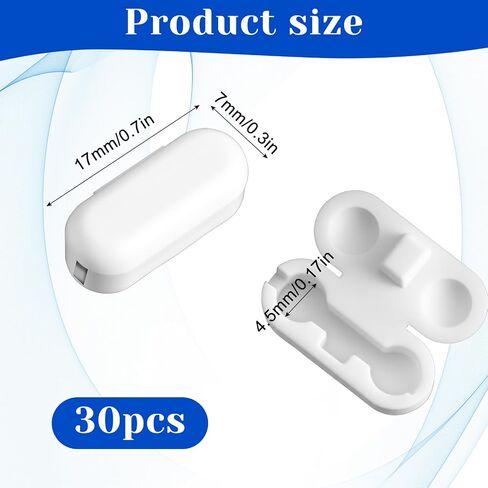30Pcs Ball Chain Connectors, Pull Chain Connectors, Plastic Blind Ball Chains Cord Connector Clips for Vertical Roman Roller Blinds in Saudi Arabia