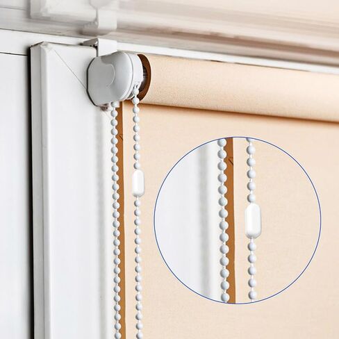 30Pcs Ball Chain Connectors, Pull Chain Connectors, Plastic Blind Ball Chains Cord Connector Clips for Vertical Roman Roller Blinds in Saudi Arabia