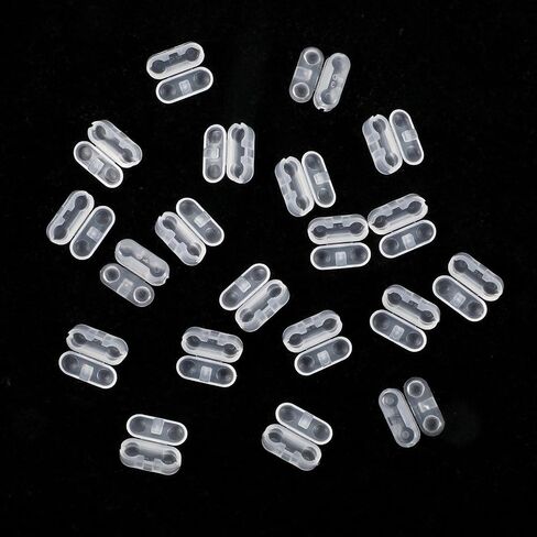 50 PCS أسطوانة حبة السلسلة موصل واضحة بلاستيك الأسطوانة الظل الاستبدال الأسرة العمودية السلاسل الكرة الأعمى المكفوفة in Saudi Arabia