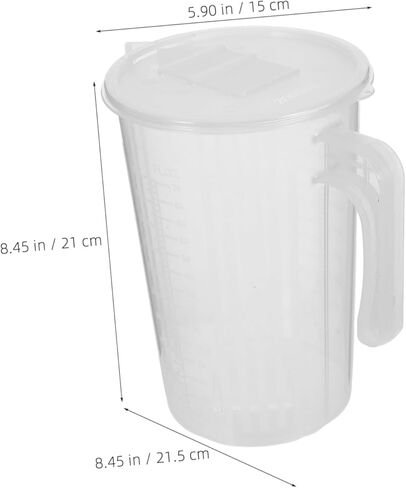 تخرج من Pretyzoom ، تخرج من إبريق مع غطاء منزلق على جانب مزدوج لقياس المطبخ السائل الدقيق للخبز الطهي في الهواء الطلق الاستخدام في الهواء الطلق in Kuwait