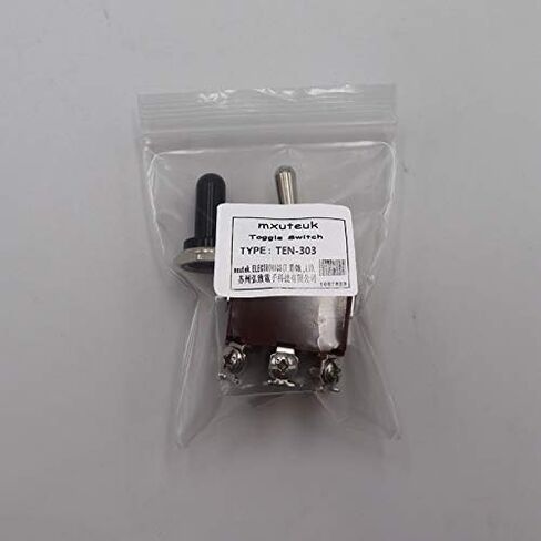 MXUTEUK ROCKER ROCKER STOGGLE STOGHT 3PDT 9 TERMINAL ON/OFF/ON 15A 250V 10A 380V التبديل مع غطاء المقبض المعدني مقاوم للماء عشرة-303 in Kuwait