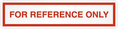 SmartSign (Pack of 250) for Reference Only Labels in a Box, QC Labels, 0.5" x 2" Adhesive Vinyl, Red & White in Saudi Arabia