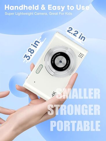 Digital Camera FHD 1080P with 32GB Card,44MP Point and Shoot Kids Camera with Anti Shake 16X Zoom，Digital Camera Vintage, Portable Small Camera Gift for Kid Girl Boy Teen (Purple) in Saudi Arabia