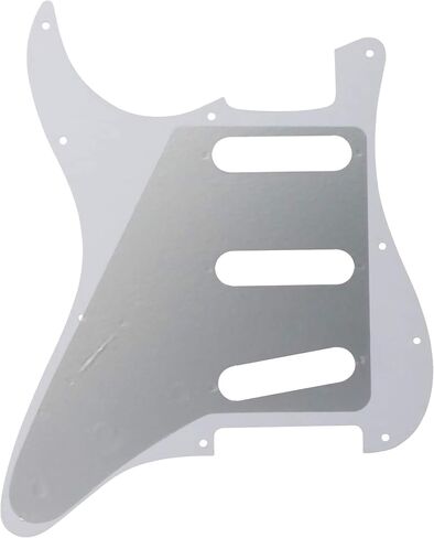 BexGears 11 Hole SSS Electric Guitar Pickguard Backplate with Screws for Guitar Parts (4Ply Black Pearl) in Kuwait