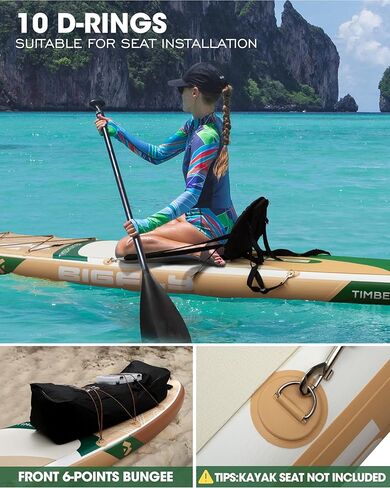 Bigfly قابلة للنفخ قابلة للوقوف Paddle Board 11 '*34 "*6" ، تفجير لوحة مجداف للبالغين ، مع زعانف قابلة للفصل ، مضخة ، مجداف عائم ، مقود السلامة ، حقيبة الظهر in Saudi Arabia