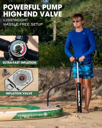 Bigfly قابلة للنفخ قابلة للوقوف Paddle Board 11 '*34 "*6" ، تفجير لوحة مجداف للبالغين ، مع زعانف قابلة للفصل ، مضخة ، مجداف عائم ، مقود السلامة ، حقيبة الظهر in Saudi Arabia