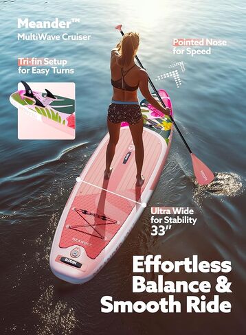 Sloosh قابلة للنفخ قابلة للوقوف Paddle Board ، لوحات مجداف قابلة للنفخ 10'6 "مع إكسسوارات متميزة ، سطح غير مقلد EVA ، مضخة حمل خفيفة للغاية ، تعرجت للشباب والبالغين in Kuwait