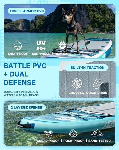 11'x34 ألواح مجداف واسعة فائقة ، سعة SUP و 420 رطل قابلة للنفخ لجميع المهارات ، لوحة مجداف الاحتياط للبالغين ، اليوغا/الصيد/الأسرة ، EVA Deck ، زعنفة الولايات المتحدة ، مضخة الضغط العالي ، حقيبة 100L ، مقود أمان in Saudi Arabia