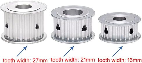 5M 15T Timing Pulley Without Step Synchronous Wheel 5mm Pitch 10mm Bore For 15mm Width Belt (Tooth Width:16mm,Bore:10mm, 5M 15T) in Saudi Arabia