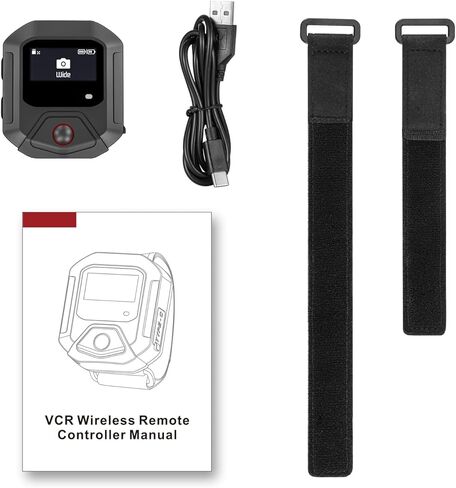 التحكم عن بعد Bluetooth لسلسلة GoPro Hero ، وحدة تحكم الكاميرا متوافقة مع Go Pro Hero 13/12/11/10/9 مع حزام المعصم من النوع C القابل لإعادة الشحن in Kuwait