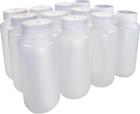 EISCO -زجاجات كاشف LDPE بعرض 500 مل مع أغطية البولي بروبيلين ، حزمة من 12 ، حاويات مختبرات غير قابلة للشفقة ، من -100 إلى 80 درجة مئوية in Saudi Arabia