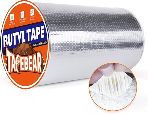 Butyl Tape 2inch x16feet, Aluminum Duct Sealing Tape Waterproof Sealant Repair Tape for RV Roof, Boat and Pipe Sealing, Glass & EDPM Roof Leak Patching in Kuwait