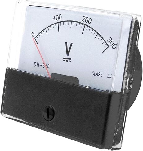 DH670 DC 5V 10V 15V 30V 50V 100V 150V 250V 300V 500V DIALG PLANE VOLTAGE METER Voltmeter 1PCS (300V) in Kuwait