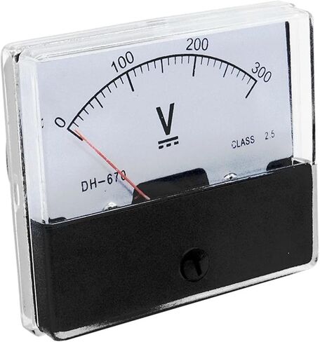 DH670 DC 5V 10V 15V 30V 50V 100V 150V 250V 300V 500V DIALG PLANE VOLTAGE METER Voltmeter 1PCS (300V) in Kuwait