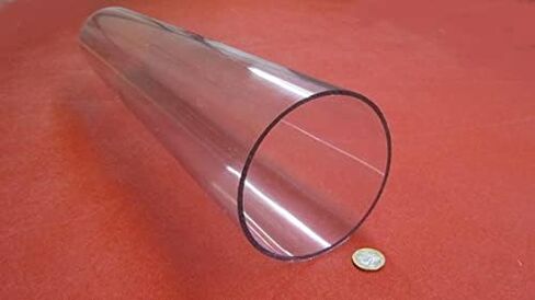 Polycarbonate Round Tube 5.00" OD x (4 3/4") 4.75" ID x 1/8" Wall x 12" (More Length Options) in Kuwait