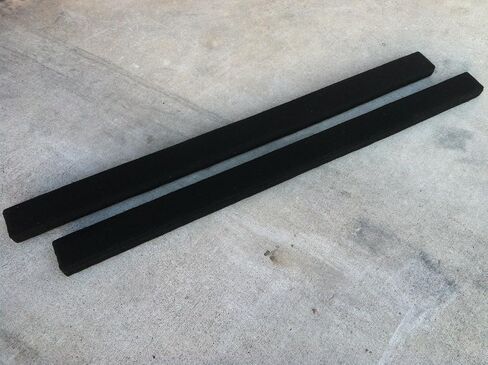(2) 8' Long Marine Carpet Black Bunk Boards - 2x4 in Saudi Arabia