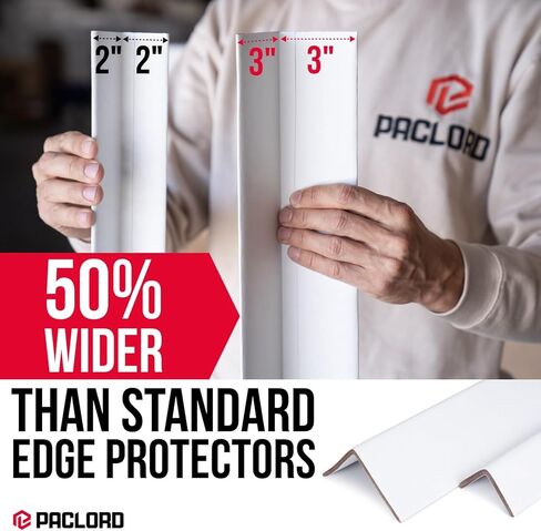 Extra-Wide 24" x 3" x 3" Reinforced Cardboard Edge Protectors (Pack of 12) – 0.225" Heavy-Duty Thickness – Cardboard Edge Protectors for Shipping – American Quality Pallet Edge Protector in Saudi Arabia