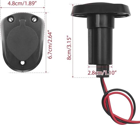Boat Stern Light Socket Base Fit 3/4" Diameter 2-Prong for Most of The Navigation, All-Round Lights and Flag Pole, 2 Pin Nylon Top Plug-In Bow Light Cap Base Replacement for Marine Boat Anchor in Saudi Arabia