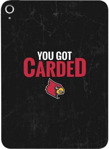 Skinit Decal Tablet Skin Compatible with iPad 11th Gen (2025) - Officially Licensed University of Louisville Red Background Design in Saudi Arabia