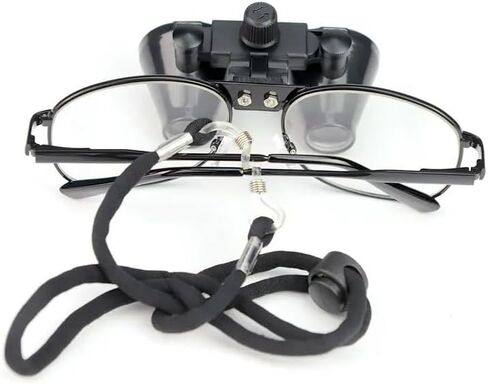 Generic 2.5X 3.5X Binocular Dental Loupe Surgery Surgical Magnifier Medical Operation Loupe (2.5X-R), Black in Saudi Arabia