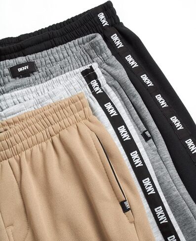 DKNY Boys Sweatpants - 4 Pack Soft Performance Fleece Boys Joggers Athletic Pants with Elastic Waist for Toddlers and Kids in Saudi Arabia